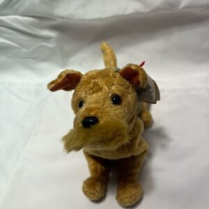 Adorable Tan Plush Dog Toy